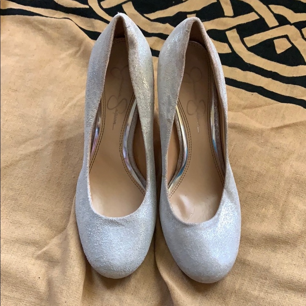 Sparkly Jessica Simpson pumps